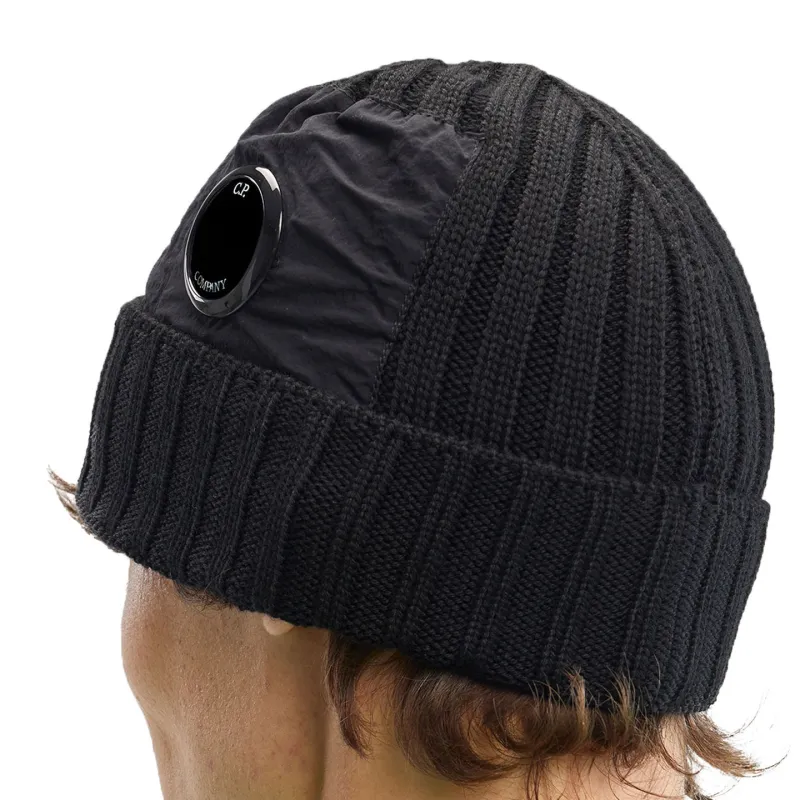 C.P.Company Merino Wool Beanies Men's Black-4