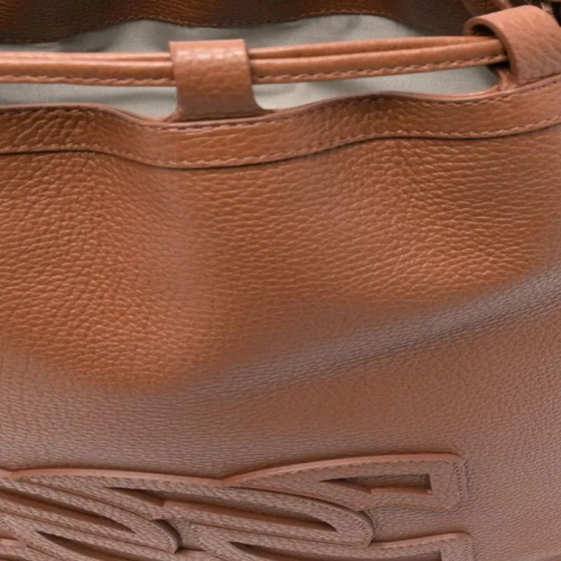 Casadei Calfskin Bucket Bag, Shoulder Bag Women's Brown-3