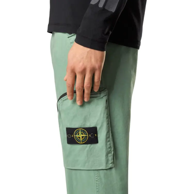STONE ISLAND Casual Pants Men Mint Green-4