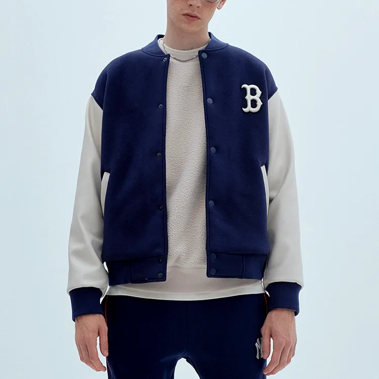 MLB Baseball Jerseys Unisex Navy Blue-6