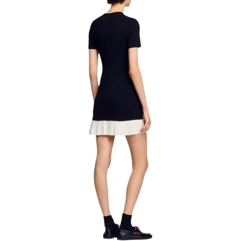 Sandro Pleated Mini Dress-3