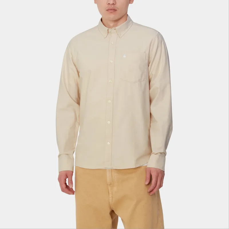 Carhartt WIP Shirts Unisex Corn Silk White-2