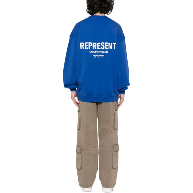 REPRESENT Owners Club Logo Printed Crewneck Sweatshirt-2