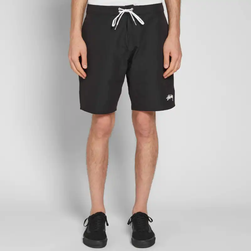 Stussy SS24 Summer Collection Casual Shorts Men's Black-2