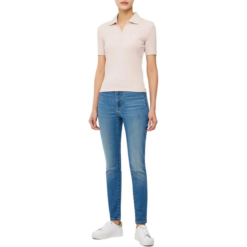 CALVIN KLEIN Polo Shirt Women's Pink-3