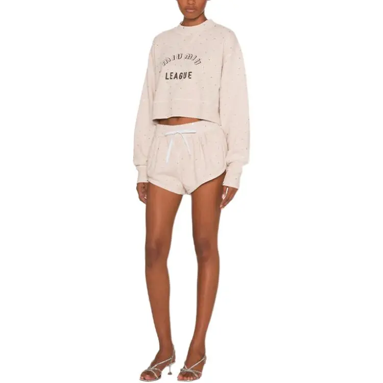 MIU MIU SS22 Sweatshirt Women's Sand Yellow-1