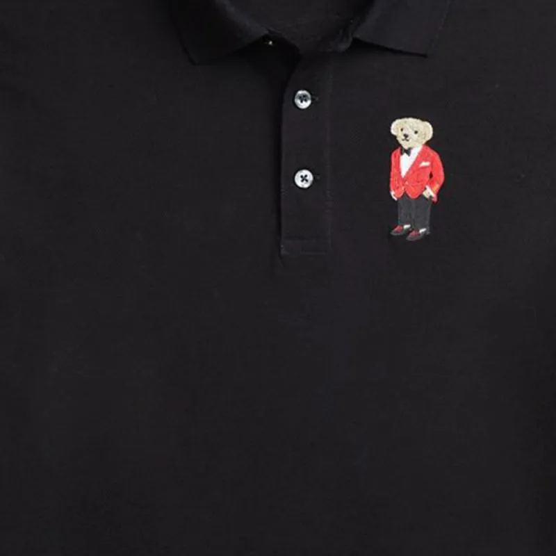 Ralph Lauren Purple Label Polo Bear embroidered Polo Shirt-1