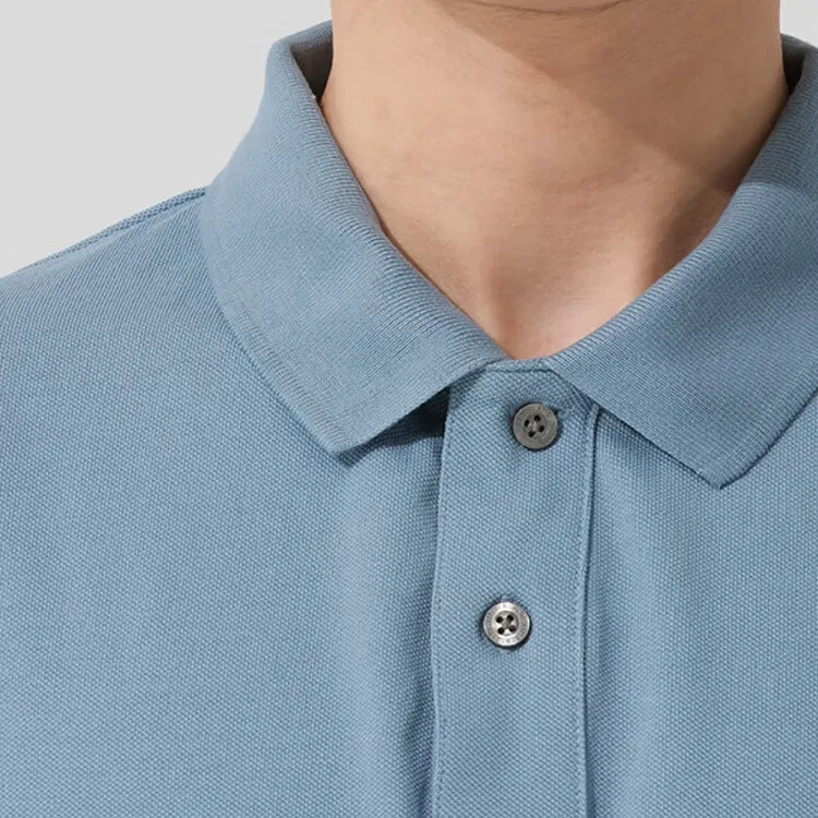 Timberland SS25 Polo Shirt Men's Sky Blue-4