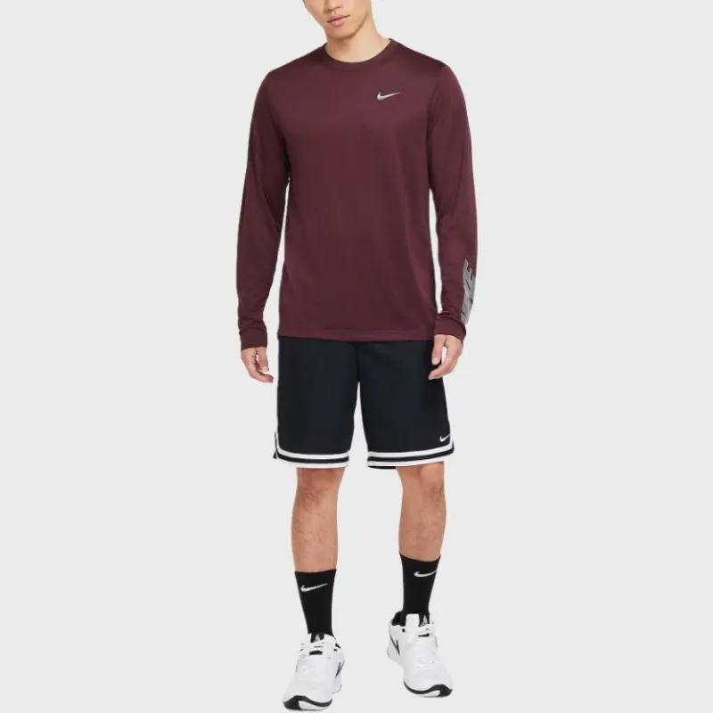 Nike T Shirt Men's Dark Purple Burgundy-1