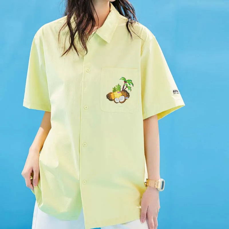 ANTA T Shirts Unisex Coconut Pineapple Green-2