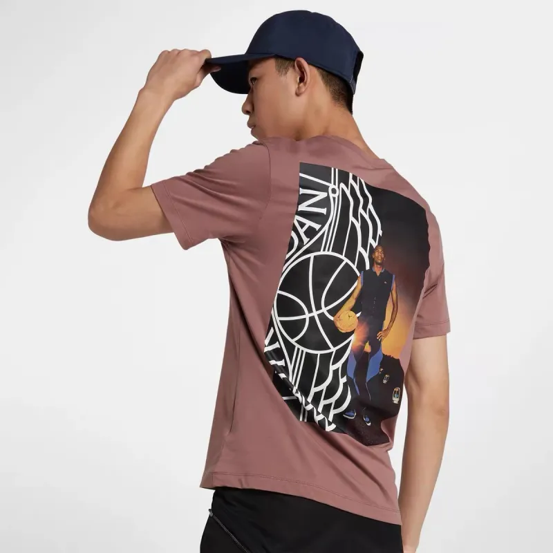 Jordan Air Jordan T Shirts Men Brown-3