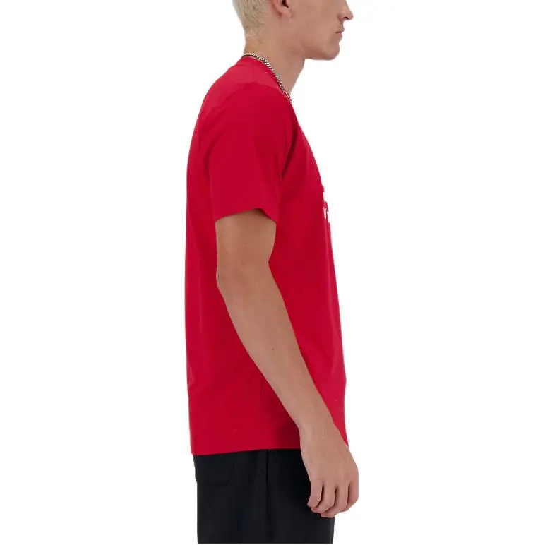 New Balance Sport Essentials Logo T Shirt T Shirt Men's Red-3