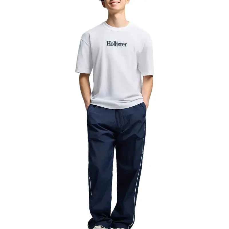 Hollister T Shirts Unisex White-3