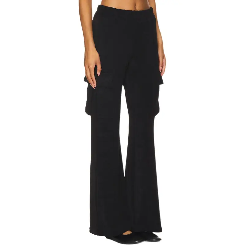 GOOD AMERICAN Cargo Pants Women's Black-3