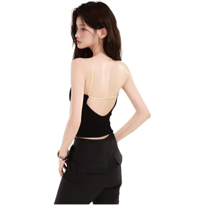 FOREVER 21 Camisoles Women's Color Block Black-1