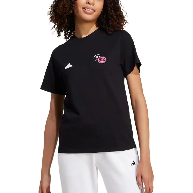 Adidas Women's House Of Tiro Graphic T Shirt Black-1