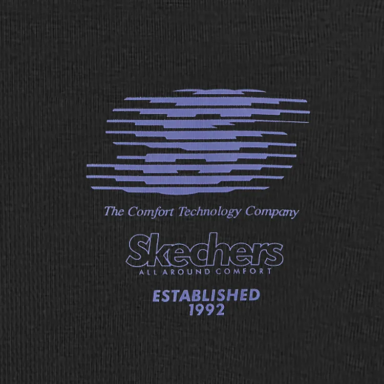 Skechers Sports Life Collection T Shirt Unisex Carbon Black-3