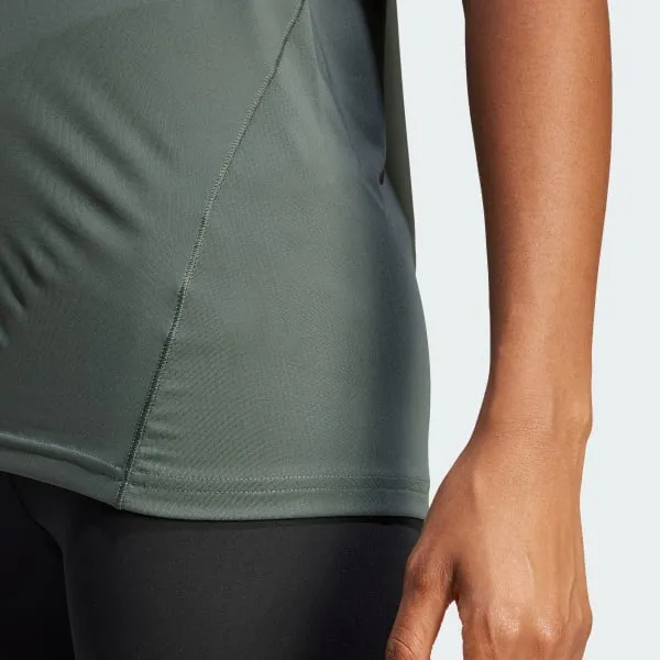 Adidas T-Shirts Women's Green-5