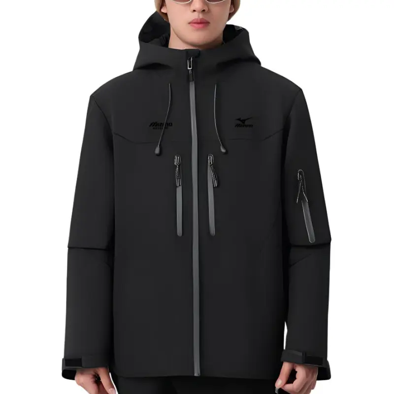 Mizuno Outdoor Hiking Waterproof And Windproof To Keep Warm Windbreaker Jacket Unisex-5