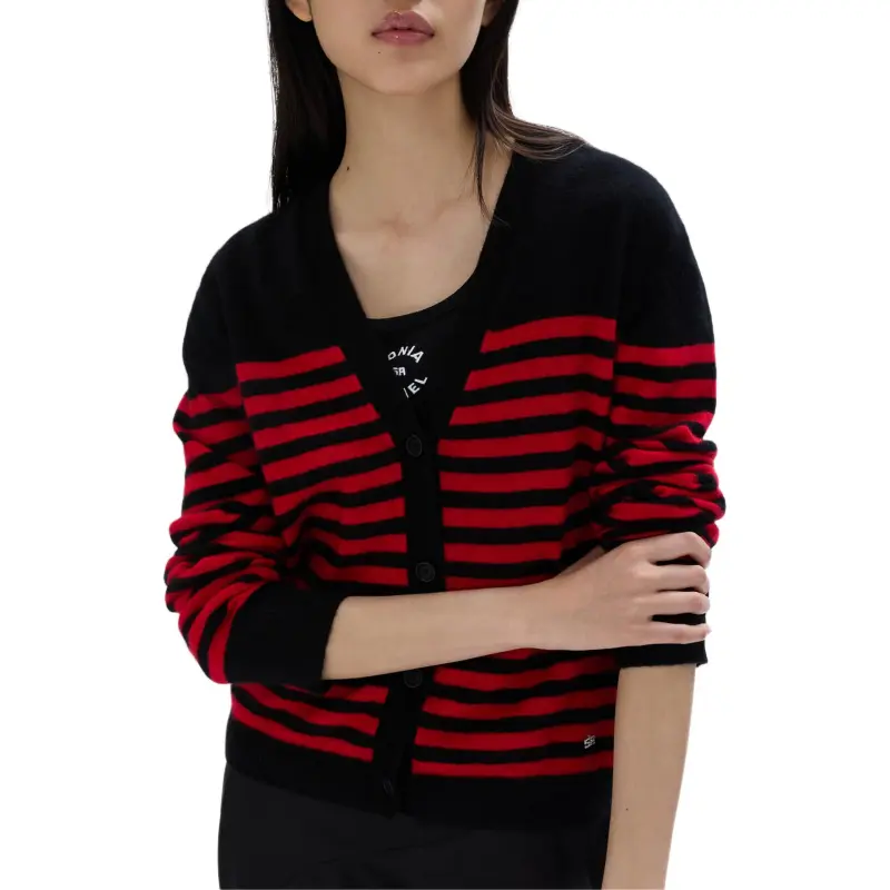 Sonia Rykiel Striped Woolen Cardigan-2