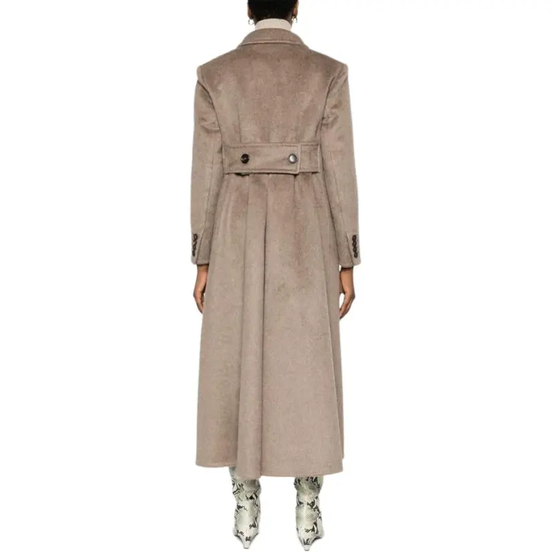 MaxMara Double-Breasted Long-Sleeved Coat-3