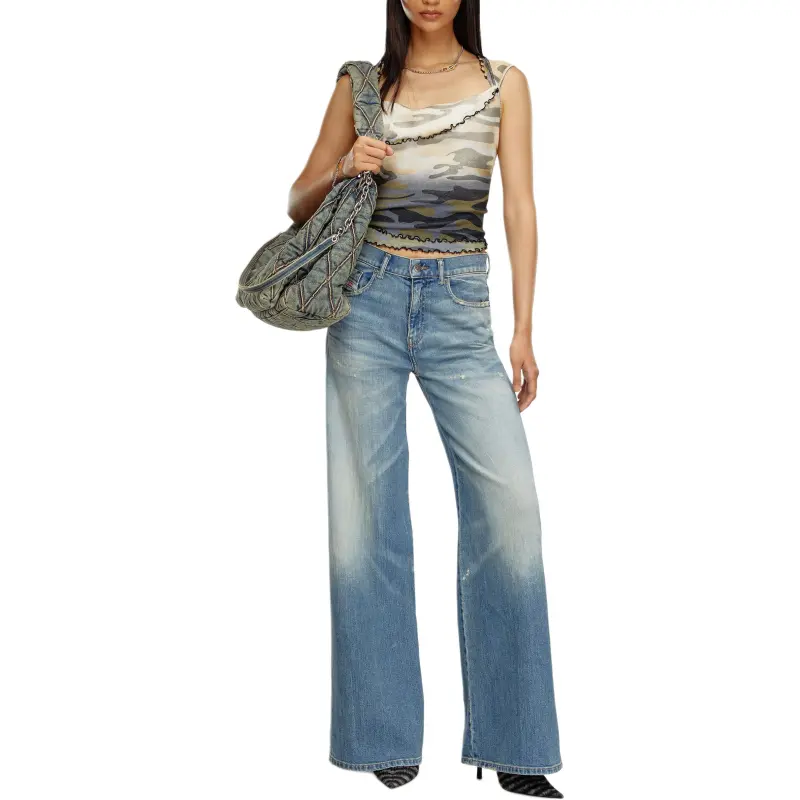 DIESEL 1978 D Akemi Distressed Bootcut Flared Jeans-6