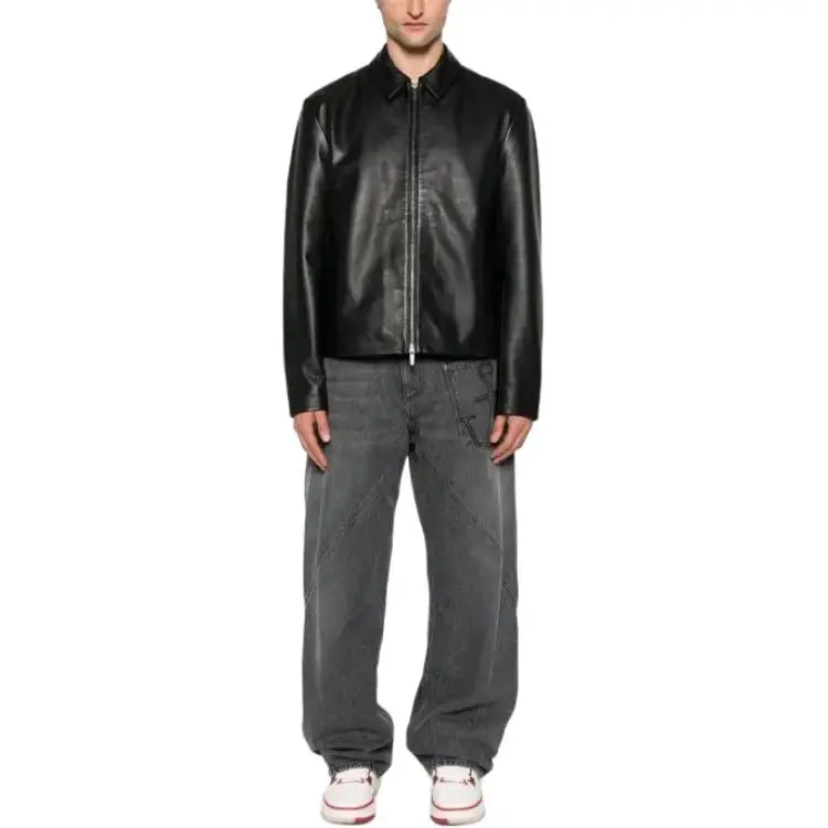 Calvin Klein Leather Shirt Jacket-1