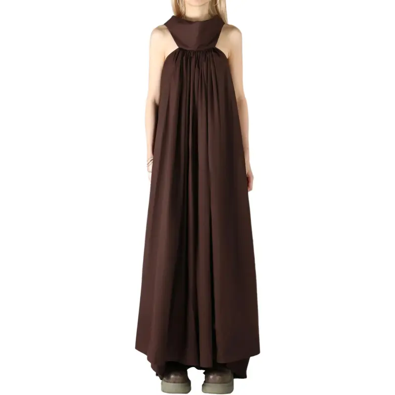 RICK OWENS Abito Chalice Gown Mahogany-1