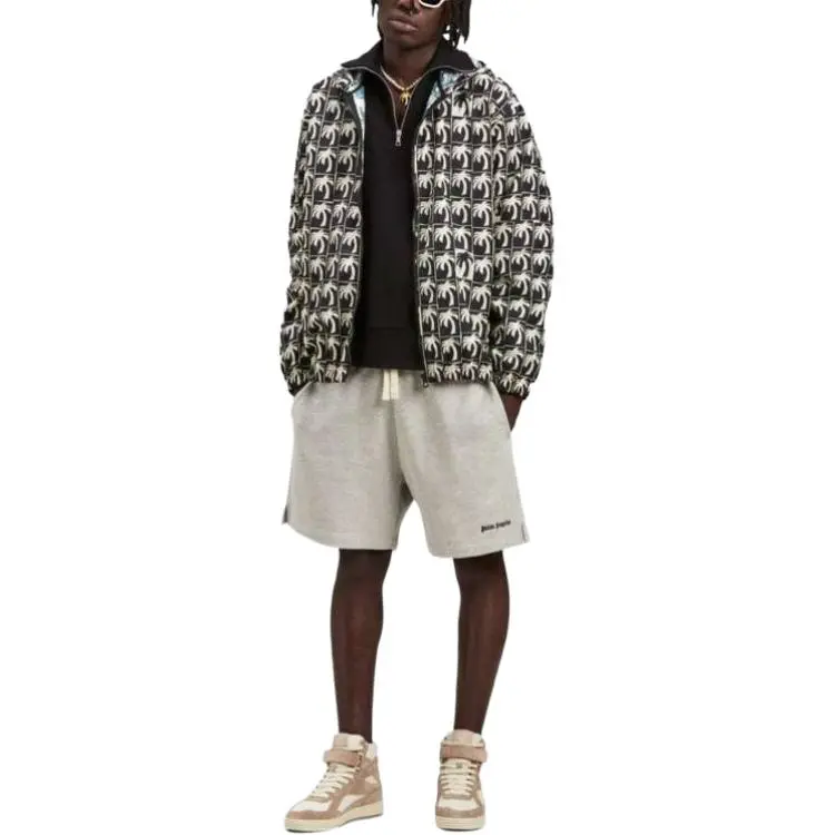 PALM ANGELS Palm Printed Zipped Jacket-2