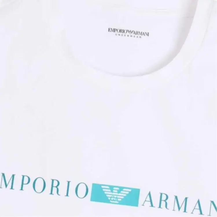 EMPORIO ARMANI SS25 T Shirt Men's White-1