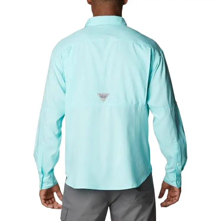 Columbia Shirt Men's Coral Blue-1