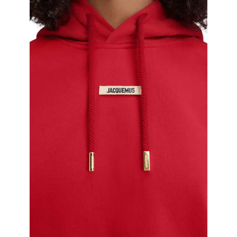 Jacquemus Logo Patch Drawstring Hoodie-3