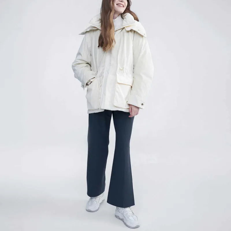 FILA Down Jackets Women's Ice Cream White-2