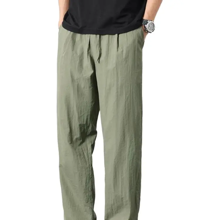 Menglaini Casual Pants Unisex Black-11
