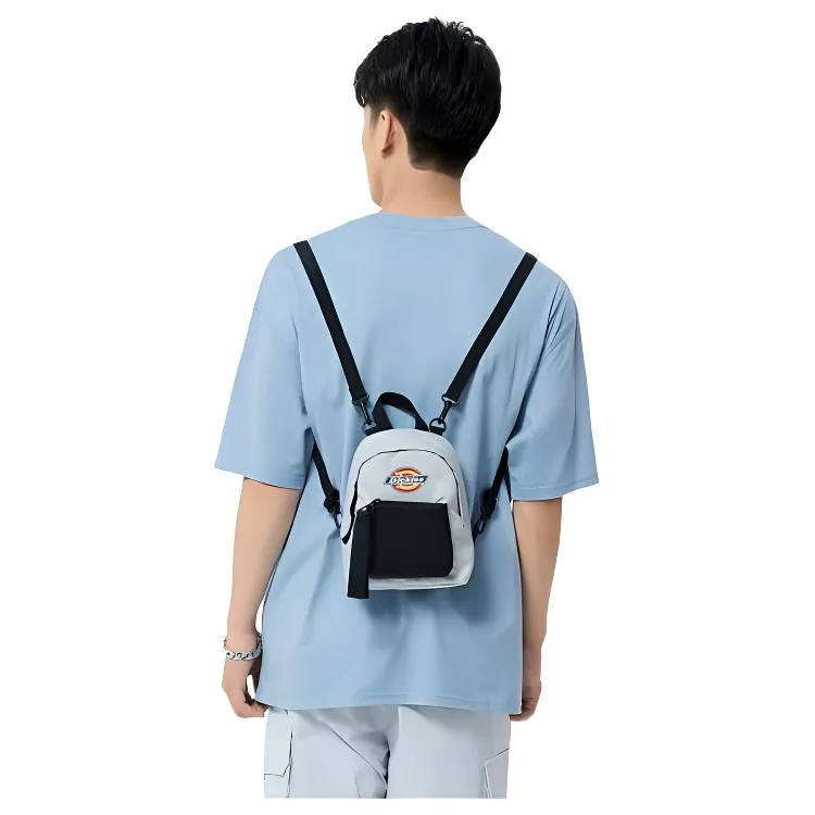 Dickies Nylon Backpack Mini Unisex White Gray-4