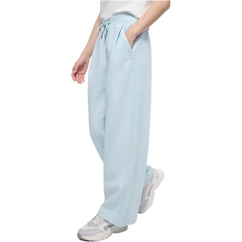 FILA FUSION Knitted Sweatpants Women's Folk Blue-3