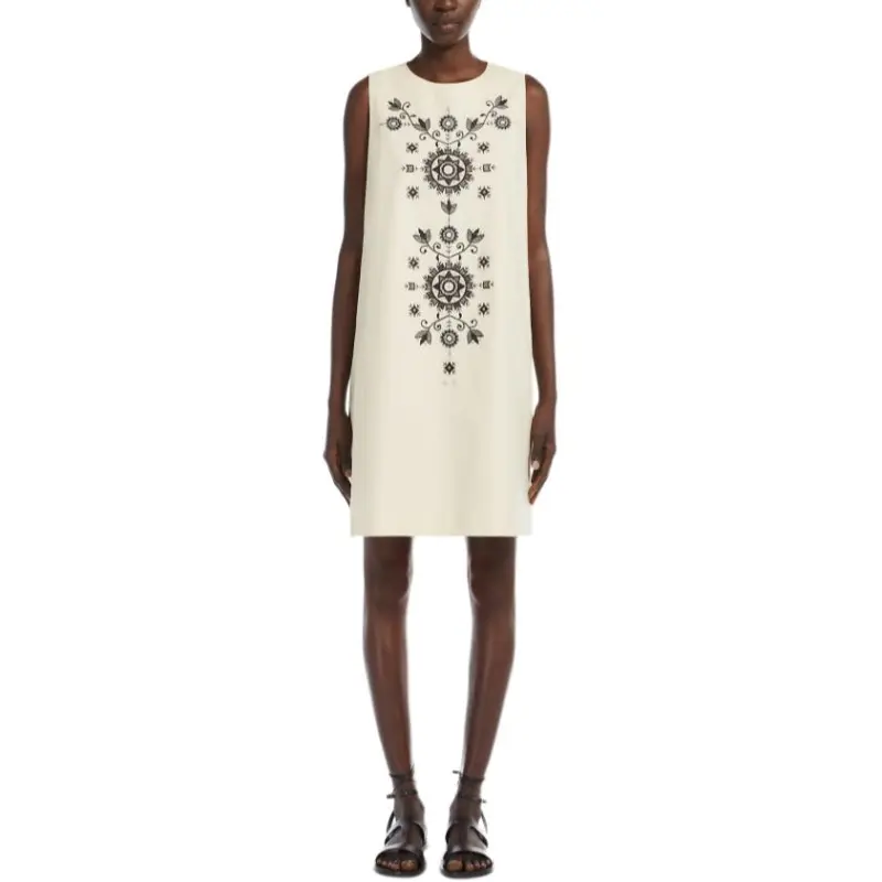WEEKEND MaxMara SS25 Sleeveless Dress Women's White-1