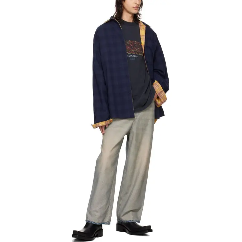Balenciaga Men's Offshore Oversized T-Shirt Gray-5
