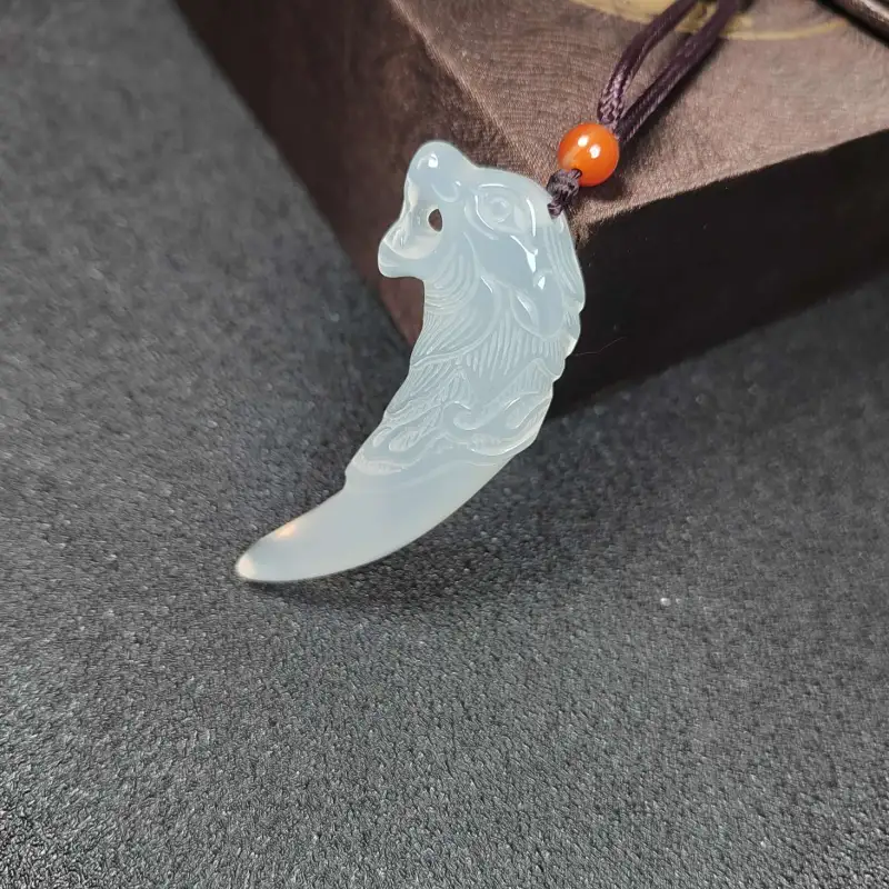 JUNWEN Chalcedony Necklaces Men's-3