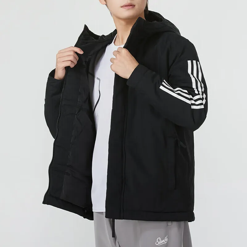 Adidas Down Jacket Unisex Black Comes With Bracelets-3