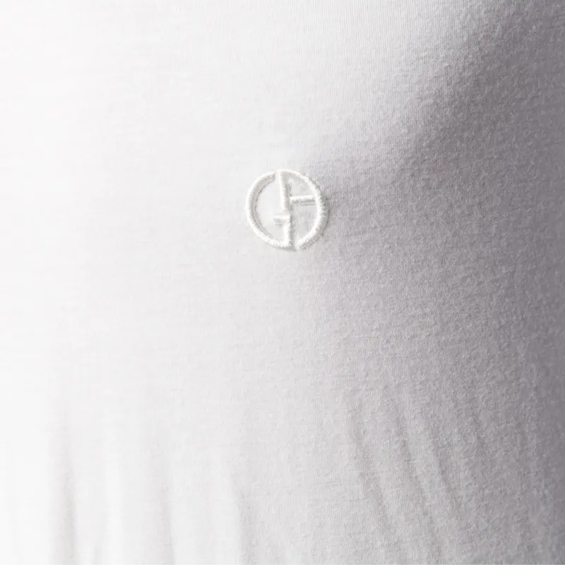 GIORGIO ARMANI Asv Stretch Viscose Jersey Jumper With Crew Neck And Short Sleeves-5