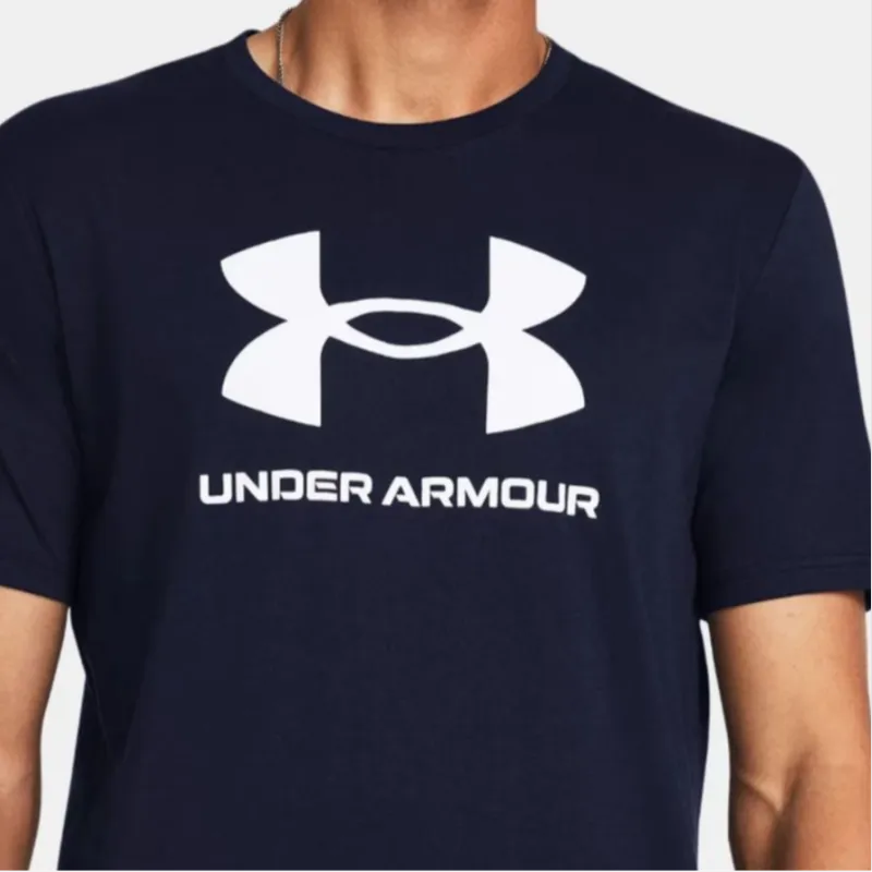 Under Armour Sportstyle T Shirt Men's Navy Blue-3