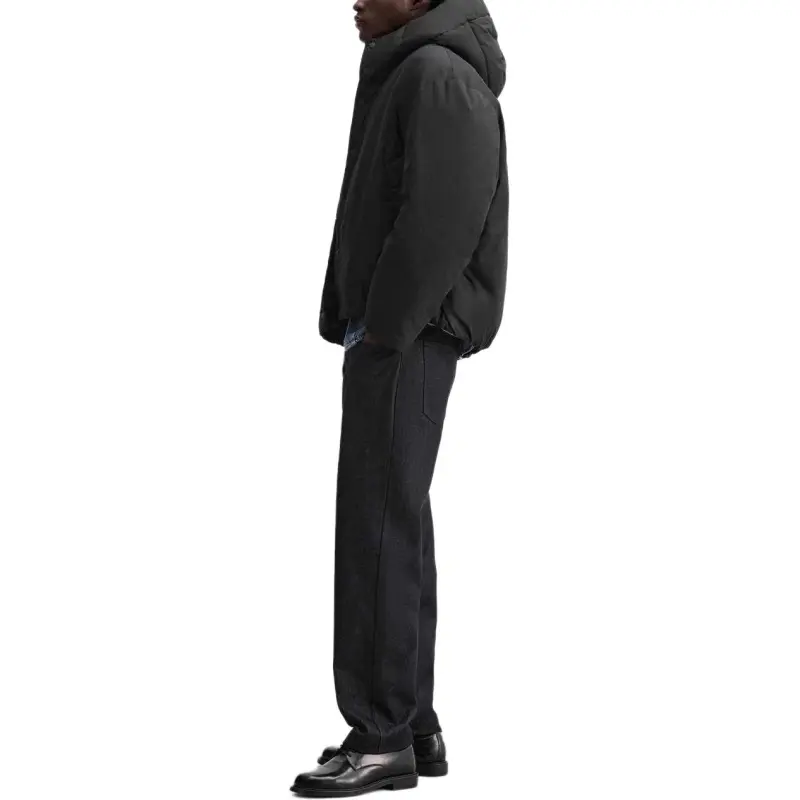 ZARA Puffer Jackets Men Black-1