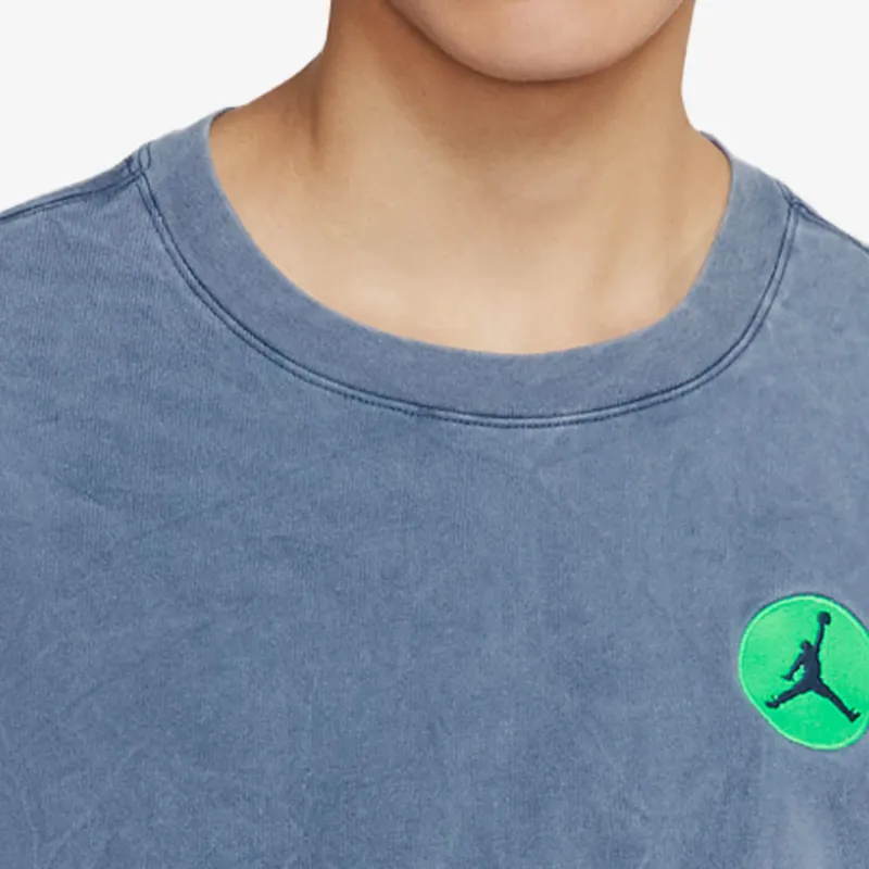 Jordan T Shirt Men's Deep Sea Blue-3