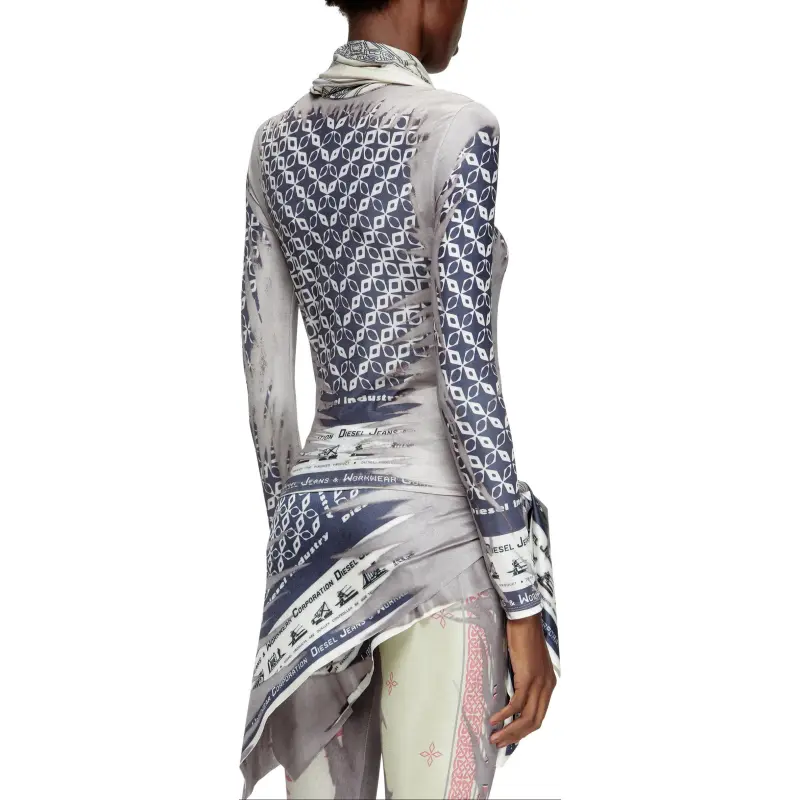 DIESEL T Anda Geometric Pattern Printed T Shirt-2