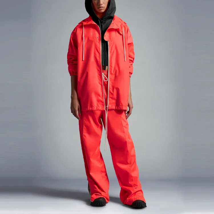 Moncler Casual Pants Unisex Coral Red-2