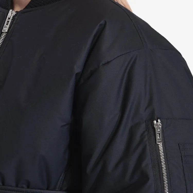 Alaia Zip Up Belted Bomber Jacket-4