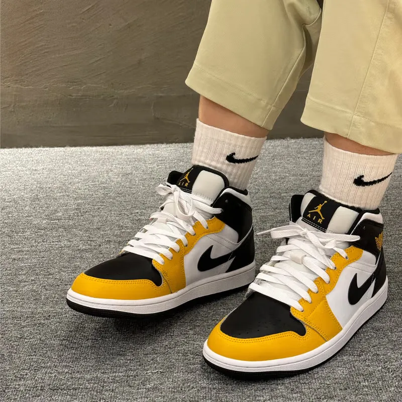 Jordan 1 Mid Yellow Ochre GS-1
