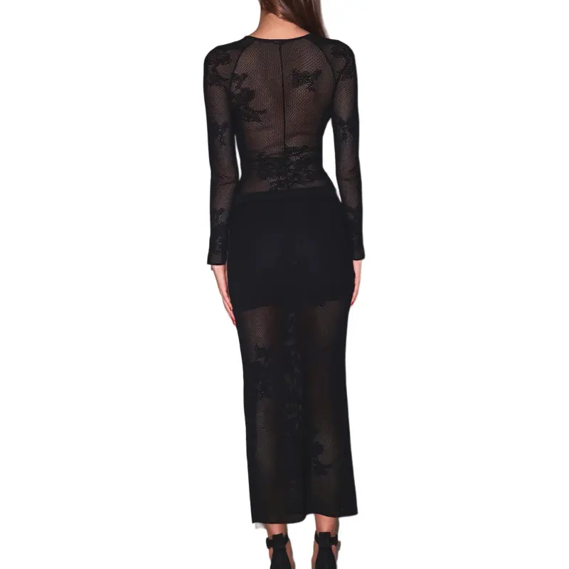 Fleur Du Mal Pointelle knit Decollette Top-3