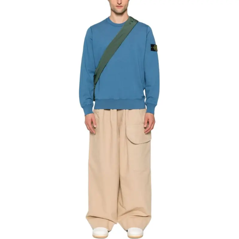 STONE ISLAND Logo Patch Crewneck Sweatshirt-4